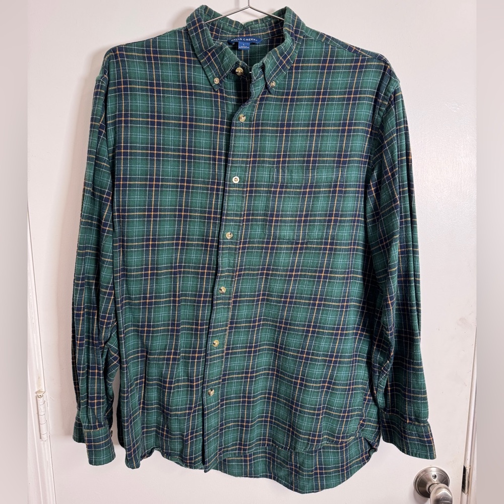 Falls Creek button down casual or professional shirt, size large
